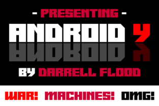 Android Y: A Futuristic Angular Font for Sci-Fi Branding