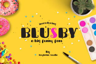 Blusby: A Whimsical Display Font for Creative Branding