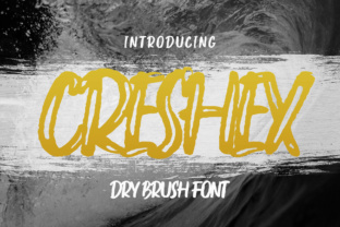 Boost Your Campaign with Creshex: A Bold Dry Brush Font