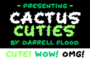 Charming Cactus Cuties: A Perfect Font for Crafters