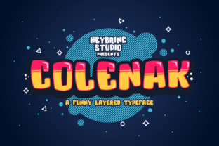 Colenak: A Fun and Stylish Font for Creative Makers