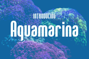 Enhance Your Craft with Aquamarina: A Striking Display Font