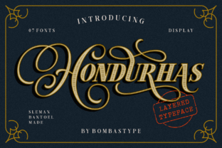 Hondurhas: A Retro Display Font for Luxurious Web Design