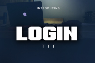 Login: A Bold Techno Font for Eye-Catching Campaigns