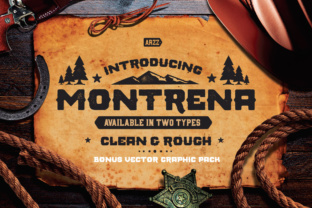 Montrena: The Perfect Display Font for Vintage-Themed Campaigns