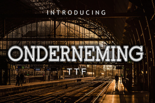 Onderneming: A Bold and Versatile Display Font for Web Design