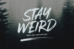Stay Weird: A Unique Font for Creative Branding