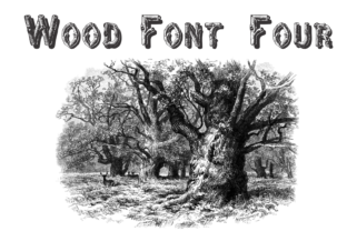 Wood Four: A Display Font for Nature-Inspired Publishing