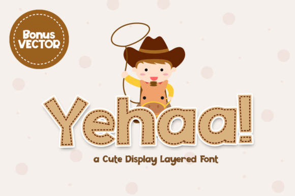 Yehaa: A Fun and Bouncy Display Font for Engaging Campaigns